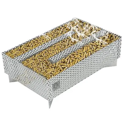 Smoker Tray 12 Hours Pellet Maze Perfect For Hot And Cold Smoking Meat Fish Pork • $28.99