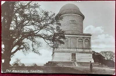 EARLY 1900's B/W R/P PC Of THE MAUSOLEUM HAMILTON UNPOSTED • £1.95