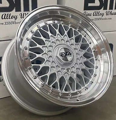 $950 • Buy 16x8 Et 20 SL 4x100 5x100 ESM MESH Wheels Rims BMW E30 84-91 3 Series E21 2002