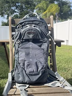 Osprey Raptor 6 Hydration Backpack Gray Hiking Biking Pack • $38.21
