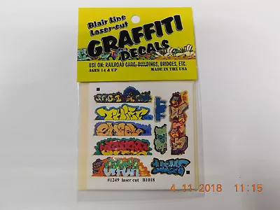 Blair Line Laser Cut Graffiti Decals N Scale #1249 Set #6 New!!!🎨🖼️ • $4.99