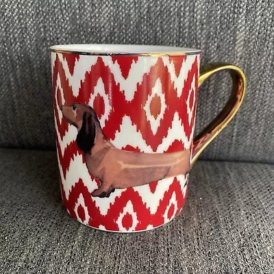 Dachshund Coffee Mug By Strawberry Street Metalic Handle- New • $15