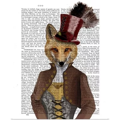 Vivienne Steampunk Fox Poster Art Print Wildlife Home Decor • $29.99