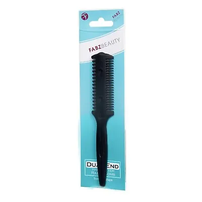 Hair Razor Comb Professional Double Sided Hair Cutting Comb With Blades Black   • £2.09