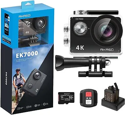 AKASO 4K Sports Action Camera Waterproof Underwater Camera Video DVR Recorder • $110.49