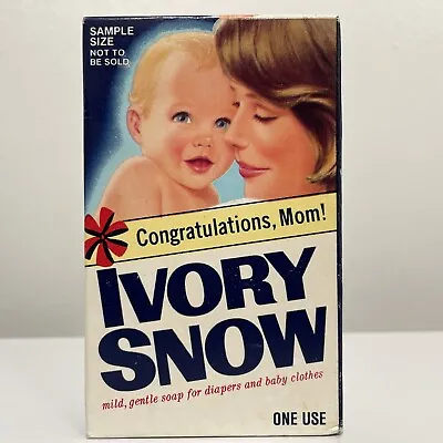 Ivory Snow New Mom Sample Size Box Unopened Vintage 1970’s 70's NOS • $22.11