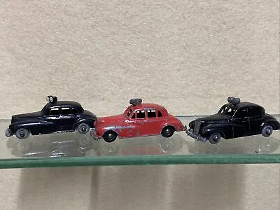 Vintage Budgie / Morestone Fire Chief Car No27 + 2 X No 5 Police Cars • $18.64