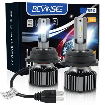 Bevinsee H7 LED Headlight Bulb W/ Adapter Socket For VW Polo MK5 2010-2017 White • $19.99