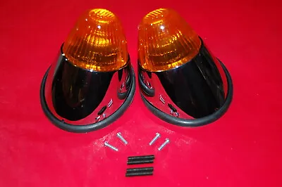 Vw Karmann Ghia Front Turn Signal Lights Complete Kit Amber/yellow All Years! • $259