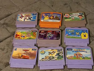 $14.94 • Buy Vtech V-Smile Games Cartridges Lot Of 6 Batman Spiderman Cars Dora Pooh Ect