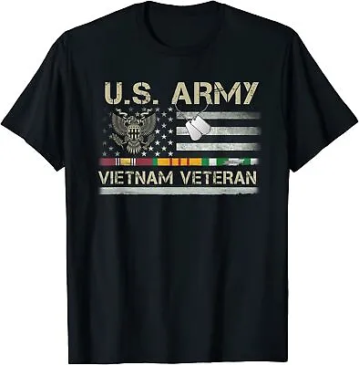  US Army Vietnam Veteran USA Flag Shirt Great Gift Idea T-Shirt S-4XL • $18.99