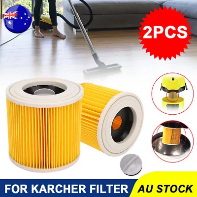 2PCS Wet Dry Vac Vacuum Cleaner Cartridge Filter For Karcher AWD WD2 WD3 Series • $16.25
