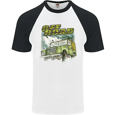 Off Road 4X4 Off Roading Four Wheel Drive Mens S/S Baseball T-Shirt • £8.99