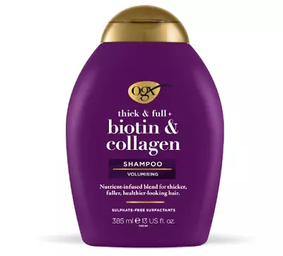Biotin & Collagen Hair Thickening Sulfate Free Shampoo OGX 385ml UK • £6.70