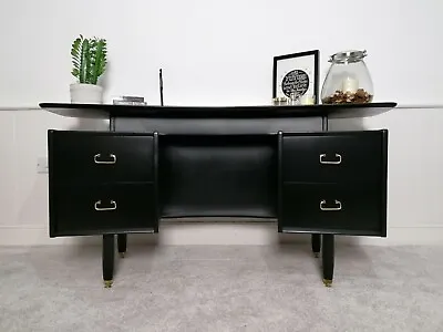 G Plan Dressing Table Desk In Black And Gold • £450