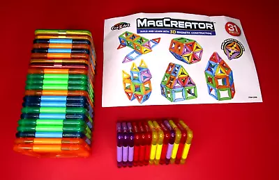 CraZArt MagCreator~Build & Learn With 3D Magnetic Construction~35 Pcs~#35900 • $19.99