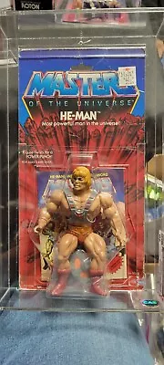 Vintage MOTU 1981 He Man 8 Back Masters Of The Universe CAS70 Warranty Mexico • $3999