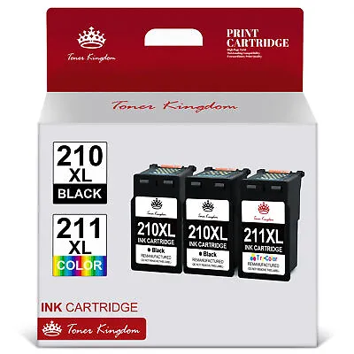 PG-210XL CL-211XL Ink Cartridge Replacement For Canon PIXMA MP240 250 260 Lot • $16.59