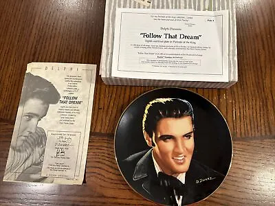 Elvis Presley Collector Plate  Follow That Dream #8 In Portraits Of The King • $14.99