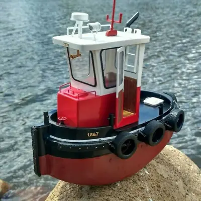Micro Tug Boat M3 1:18 220mm Wooden Model Ship Kit RC Model Wood Model Kit US • $163.45