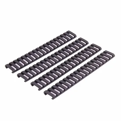 4PCS 7  Ladder  BLACK Heat Resistant Weaver Picatinny Rail Cover • $8.99