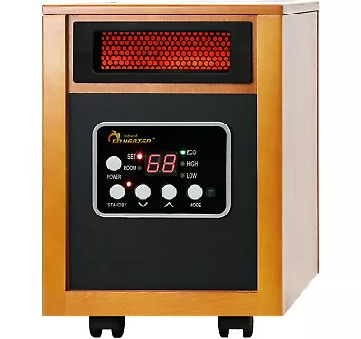 Dr Infrared Heater DR-968 Portable Space Heater 1500-Watt Cherry • $129.99