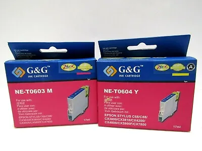 2 Color Ink Toner For Epson C68 C88 CX3800 CX3810 CX4200 CX4800 CX5800F CX7800 • $6.10