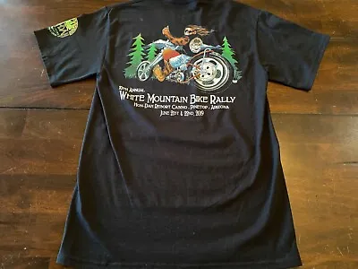 2019 White Mountain Bike Rally Graphic T-shirt( Mens Size Small ) Black Preowned • $10.39