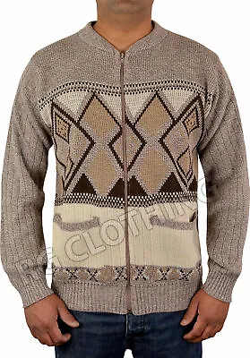 £16.99 • Buy Men's Classic Grandad Zip-up Cardigan Jumper Knitwear Size S-5XL