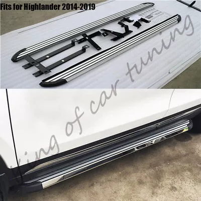 Running Board Fits For Toyota Highlander 2014-2019 Side Step Nerf Bar 2PCS Pedal • $557.26