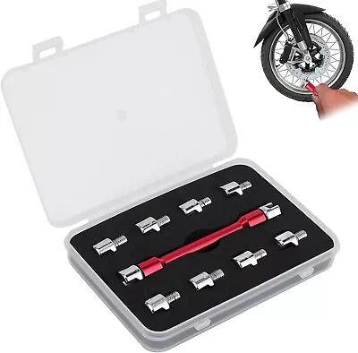 Dirt Bike Spoke Wrench 10Pc Motorcycle Spoke Wrench Set Spoke Torque Wrench NEW • $28.89