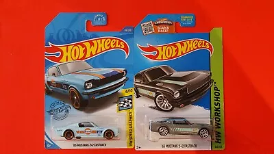 Hot Wheels 65' MUSTANG 2+2 FASTBACK. Lot Of 2 Gulf & Silver.  NEW • $7.95
