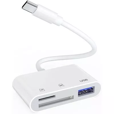 USB C To SD Card Reader With USB 3.0 Thunderbolt To Micro SD TF Card Reader • $6.99