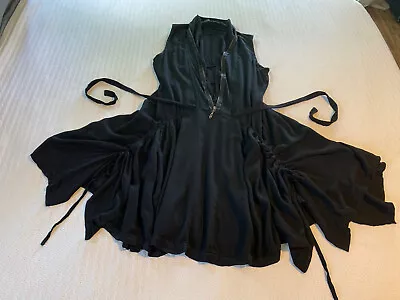 All Saints Zeeda Style Dress Parachute Ruched Goth Victorian Steampunk Boho Effy • $165