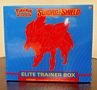 $65 • Buy Pokémon TCG: Sword And Shield Elite Trainer Box (Zamazenta)