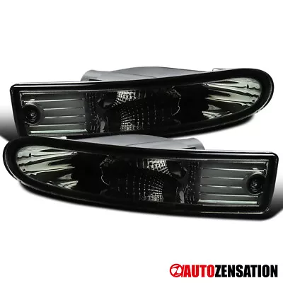 Fit 2000-2002 Mitsubishi Eclipse Smoke Bumper Lights Signal Lamps Left+Right • $29.99