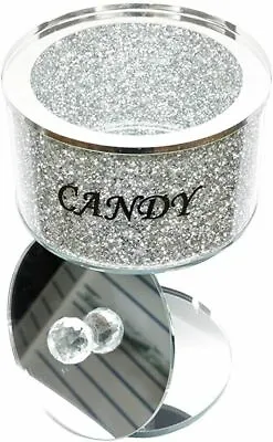 £34.49 • Buy Crushed Diamond Crystal Tea Coffee Sugar Canisters Jars Sparkly Bling Christmas