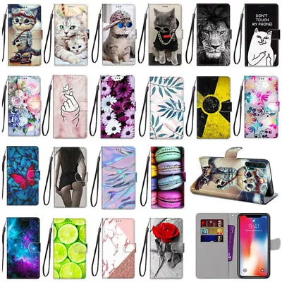 For Samsung Galaxy A15 4G/5G Case Magnetic Leather Wallet Stand Phone Cover • £11.99