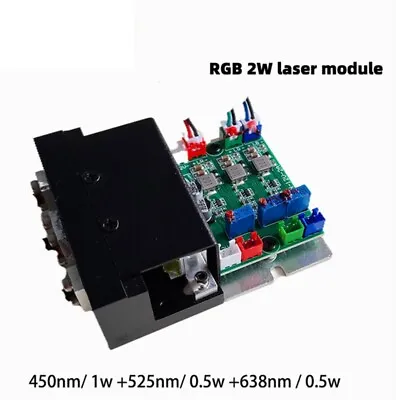 $148.03 • Buy Laser Color RGB 2W 450nm/1w+525nm/0.5w+638nm/0.5w White Laser Module