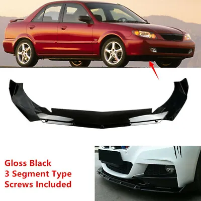 Fit For Mazda Protege 1998-2003 Front Bumper Lower Lip Spoiler Splitter Black    • $55.90