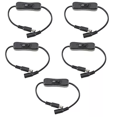 5x DC Power Switch Extension Cable Male To Female With On Off Switch DC 12V • £11.96