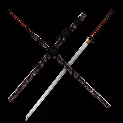 Ninjato Clay Temperped T10 Steel Japanese Samurai Ninja Sword Katana Sharp • $119.99