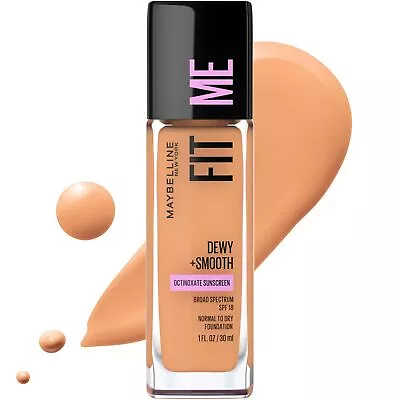 Maybelline Fit Me Dewy + Smooth Liquid Foundation Warm Honey • $7