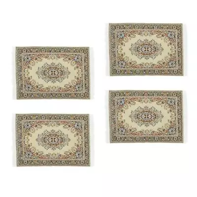 £7.67 • Buy Lots 4 1/12 Scale Mini Style Flooring Rug Dolls House Furniture Ornaments