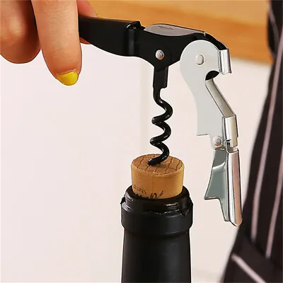 3 In 1 Bottle Opener Corkscrew Wine Opener Professional Waiters Friend Bar Tool • £2.42
