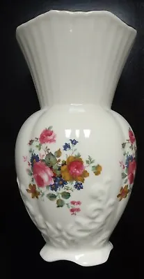 £7.99 • Buy Vintage Maryleigh Staffordshire Pottery Ceramic Floral Vase 9 Inch,Sideboard