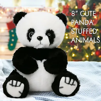 Panda Teddy Bear Stuffed Animals Plush Plushies Toy Kids Baby Gifts White Black • $10.99