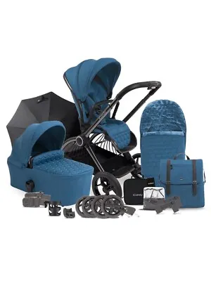 ICandy Core Complete Bundle- Atlantis Blue Travel System /pram Pushchair Baby • £870