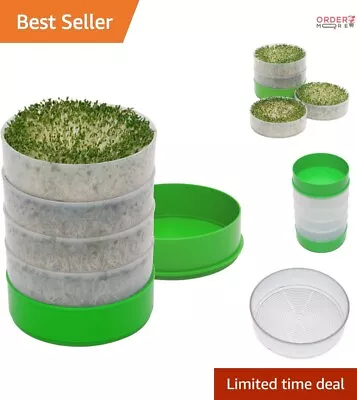 Seed Sprouter - 4-Tray Sprouter With Hydrophobic Irrigation System - Made In USA • $37.97