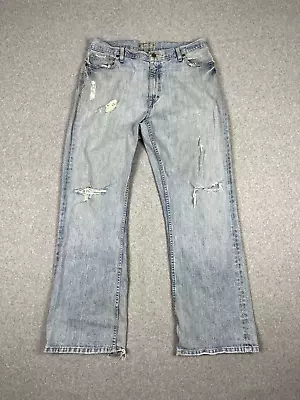 ReClaim Jeans Mens 34x32 Blue Relaxed Bootleg Casual Western Cowboy Rodeo • $24.87